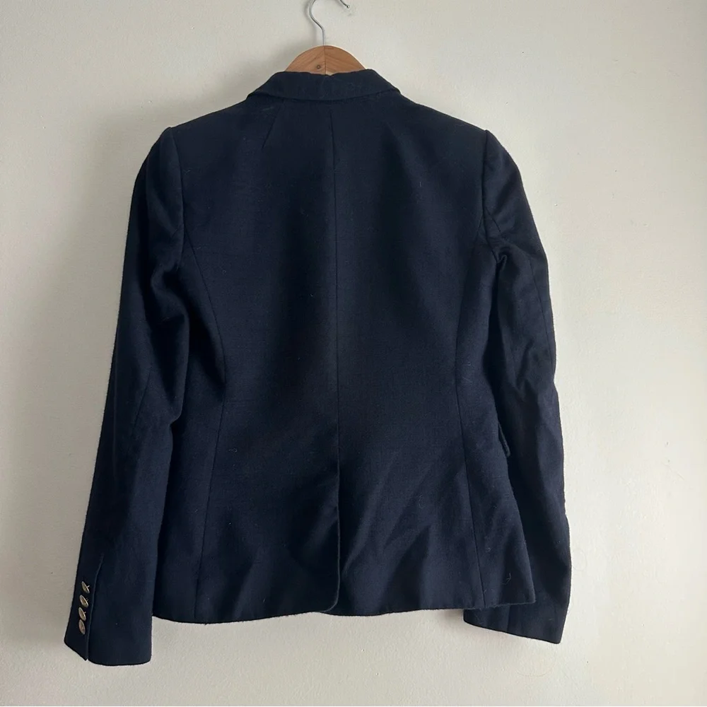 J. Crew •‎ Schoolboy Wool Blazer in Navy